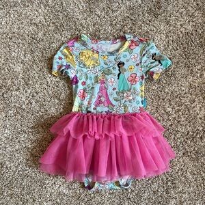 Posh Peanut Disney princess tulle bodysuit dress